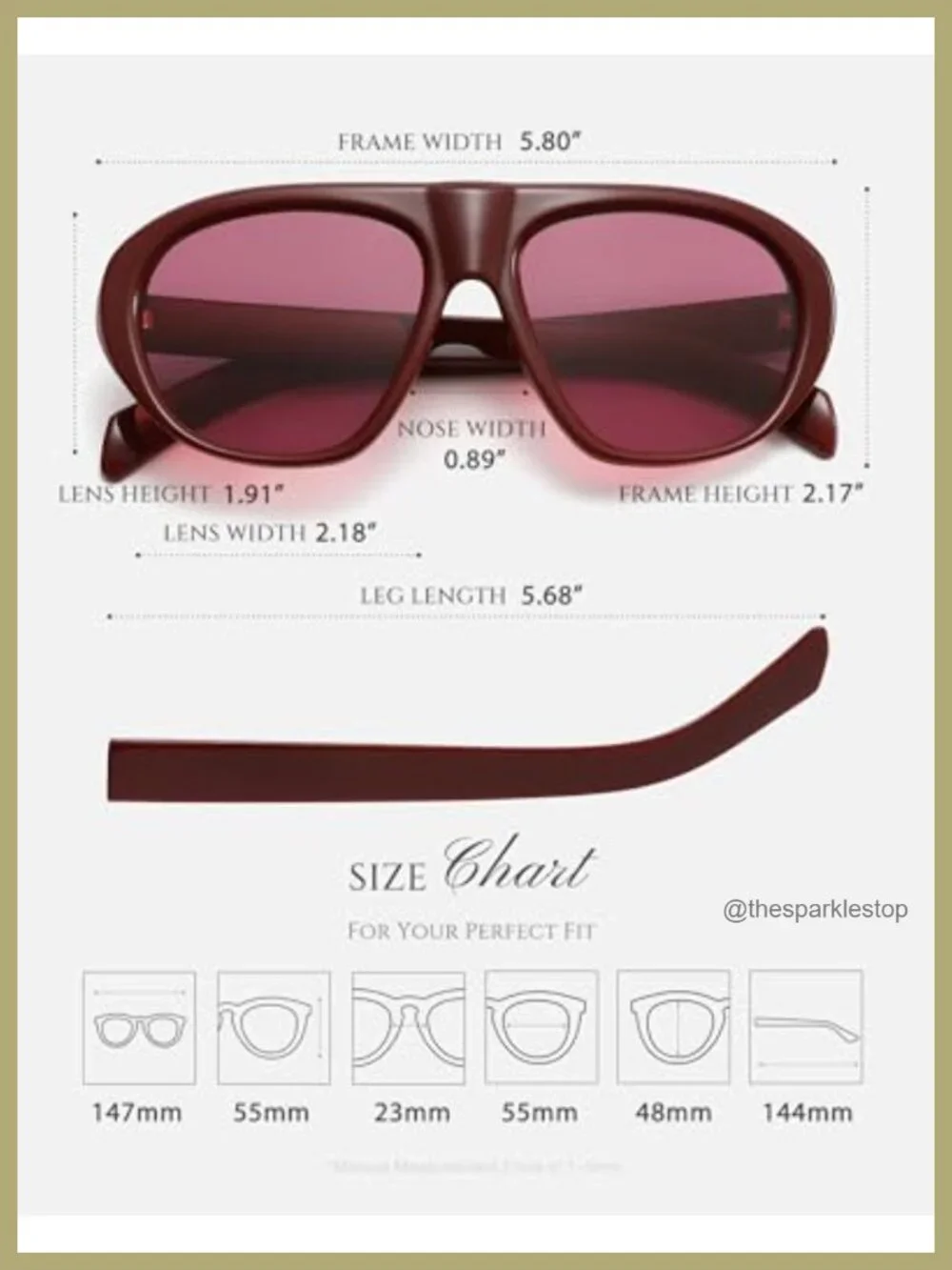Oversized Aviator Sunglasses UV400 Protection Retro 70s Style Lightweight